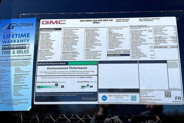 new 2026 GMC Sierra 2500 car, priced at $90,149