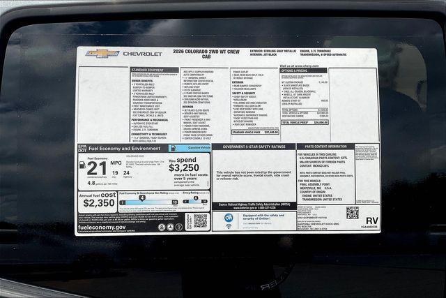 new 2026 Chevrolet Colorado car, priced at $32,590