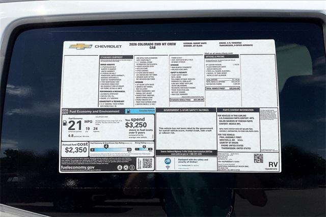 new 2026 Chevrolet Colorado car, priced at $35,640