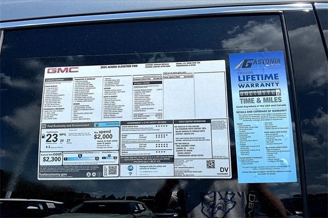 new 2025 GMC Acadia car, priced at $45,525