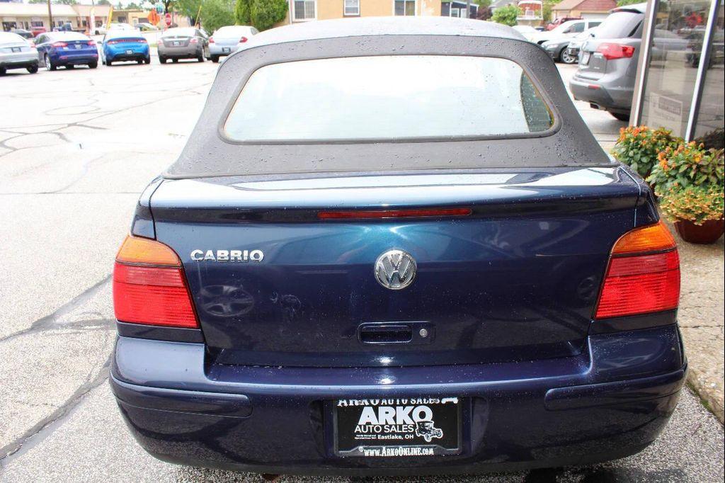 used 2001 Volkswagen Cabrio car, priced at $4,995