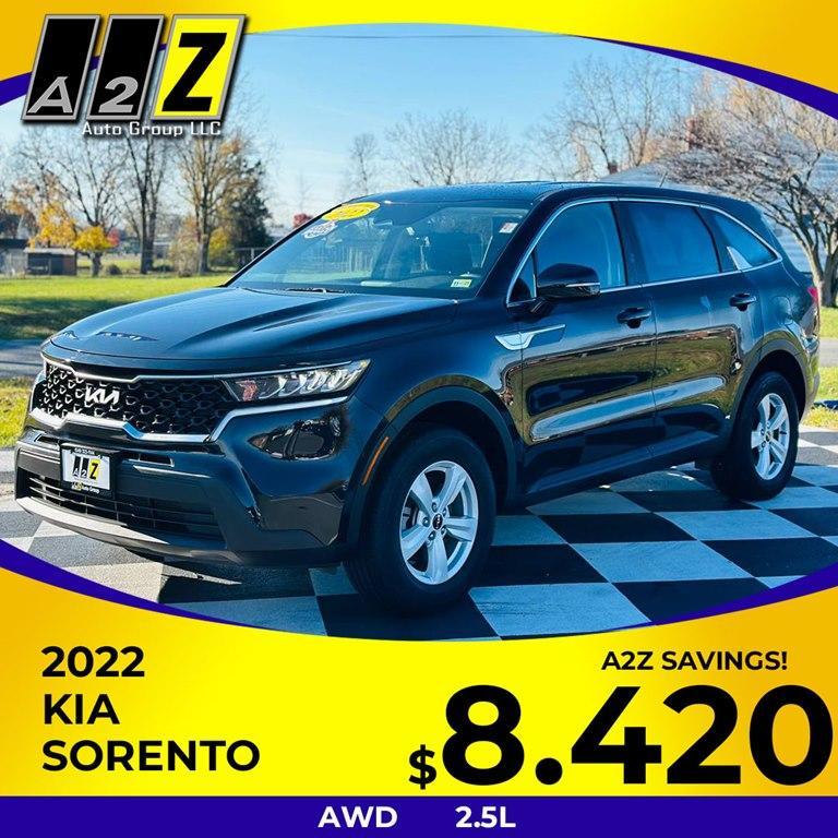 used 2022 Kia Sorento car, priced at $25,625