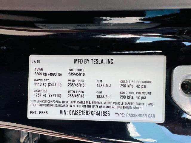 used 2019 Tesla Model 3 car, priced at $29,950