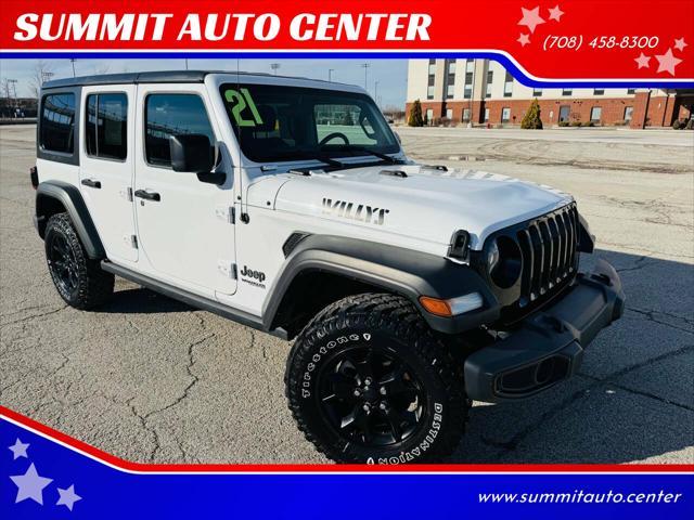 used 2021 Jeep Wrangler car, priced at $27,395