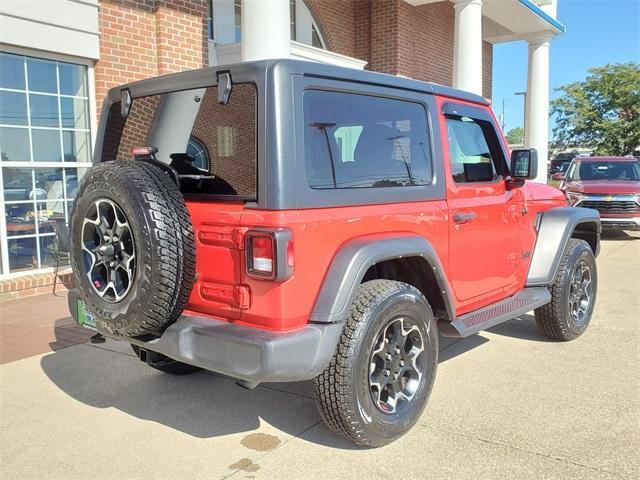 used 2021 Jeep Wrangler car, priced at $28,044