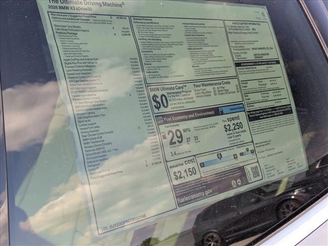 new 2026 BMW X3 car, priced at $57,625