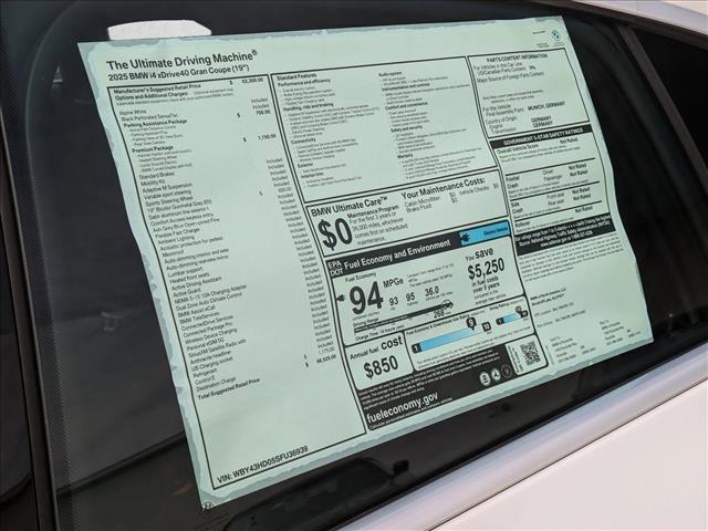 used 2025 BMW i4 Gran Coupe car, priced at $58,495