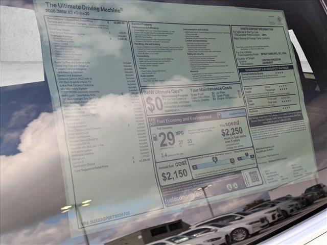 used 2026 BMW X3 car, priced at $57,225