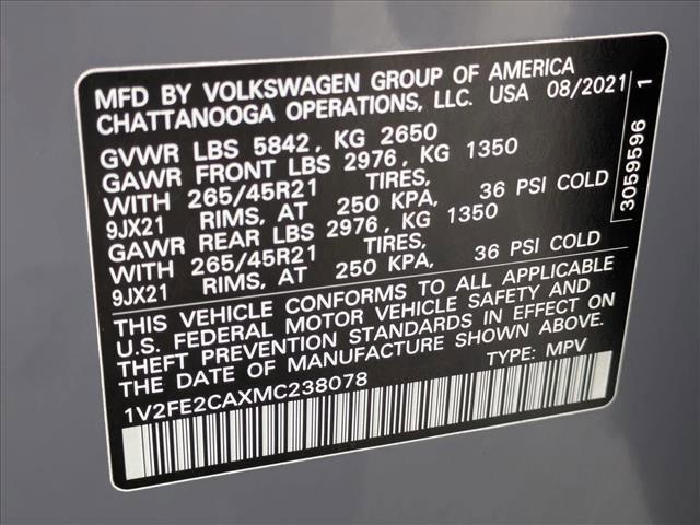 used 2021 Volkswagen Atlas Cross Sport car, priced at $28,995