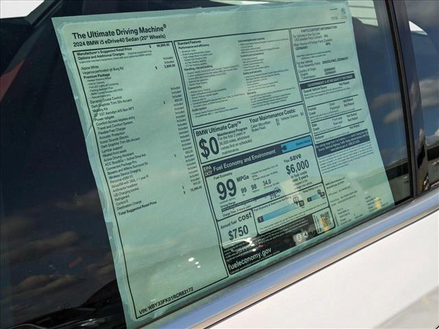 used 2024 BMW i5 car, priced at $72,395