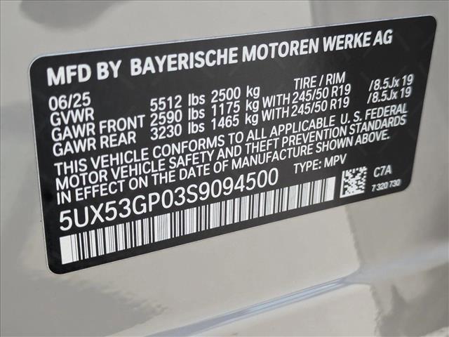 new 2025 BMW X3 car, priced at $56,875