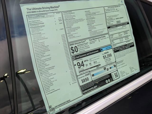 new 2025 BMW i4 Gran Coupe car, priced at $67,775