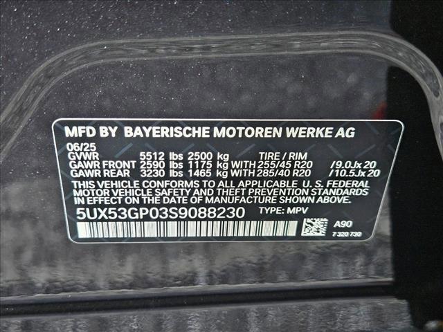 new 2025 BMW X3 car, priced at $57,535
