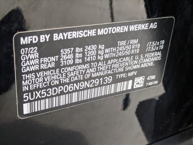 used 2022 BMW X3 car, priced at $36,349