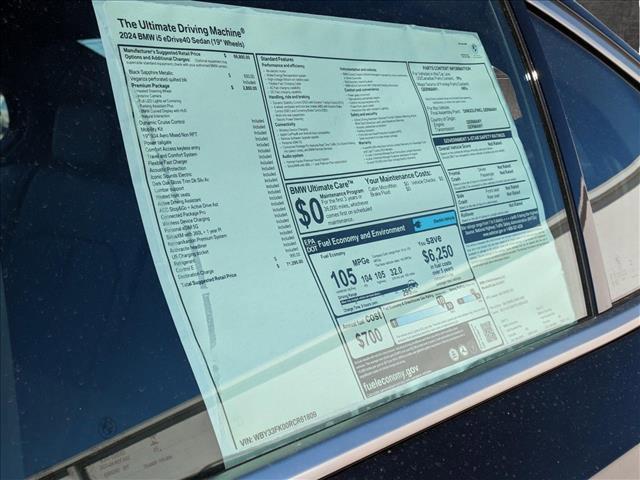 used 2024 BMW i5 car, priced at $71,295