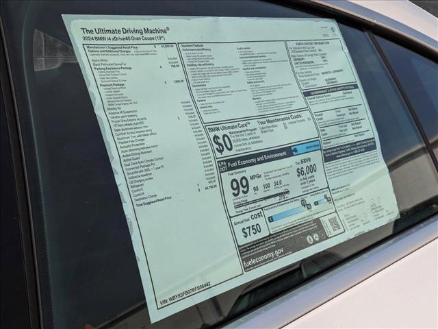 used 2024 BMW i4 Gran Coupe car, priced at $62,971