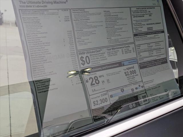 new 2025 BMW X1 car, priced at $47,015