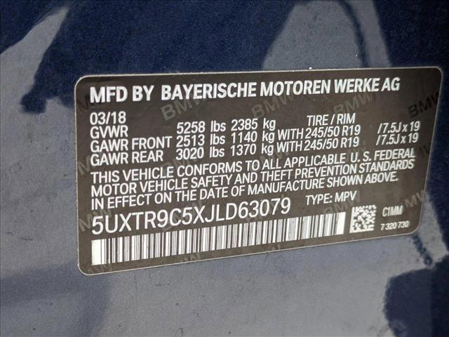 used 2018 BMW X3 car, priced at $19,595