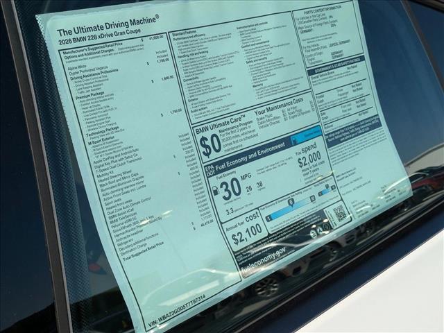 new 2026 BMW 228 Gran Coupe car, priced at $48,475