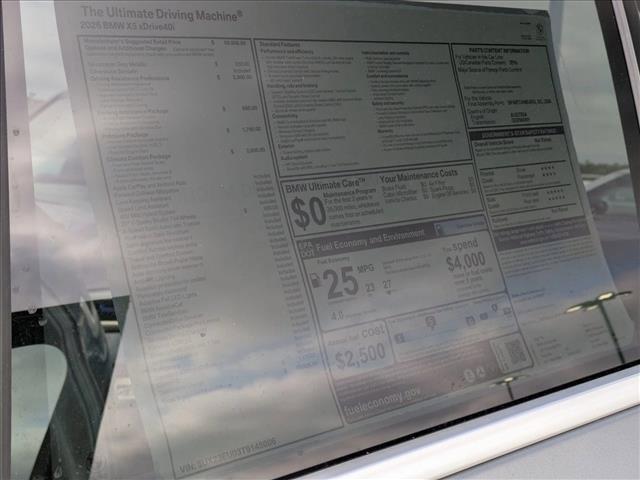 new 2026 BMW X5 car, priced at $79,625