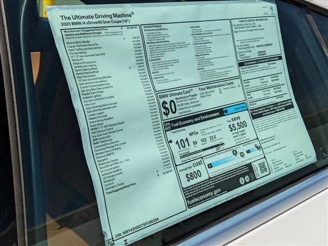 used 2025 BMW i4 Gran Coupe car, priced at $59,595