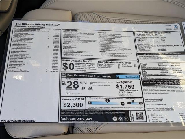 used 2024 BMW 230 car, priced at $44,845