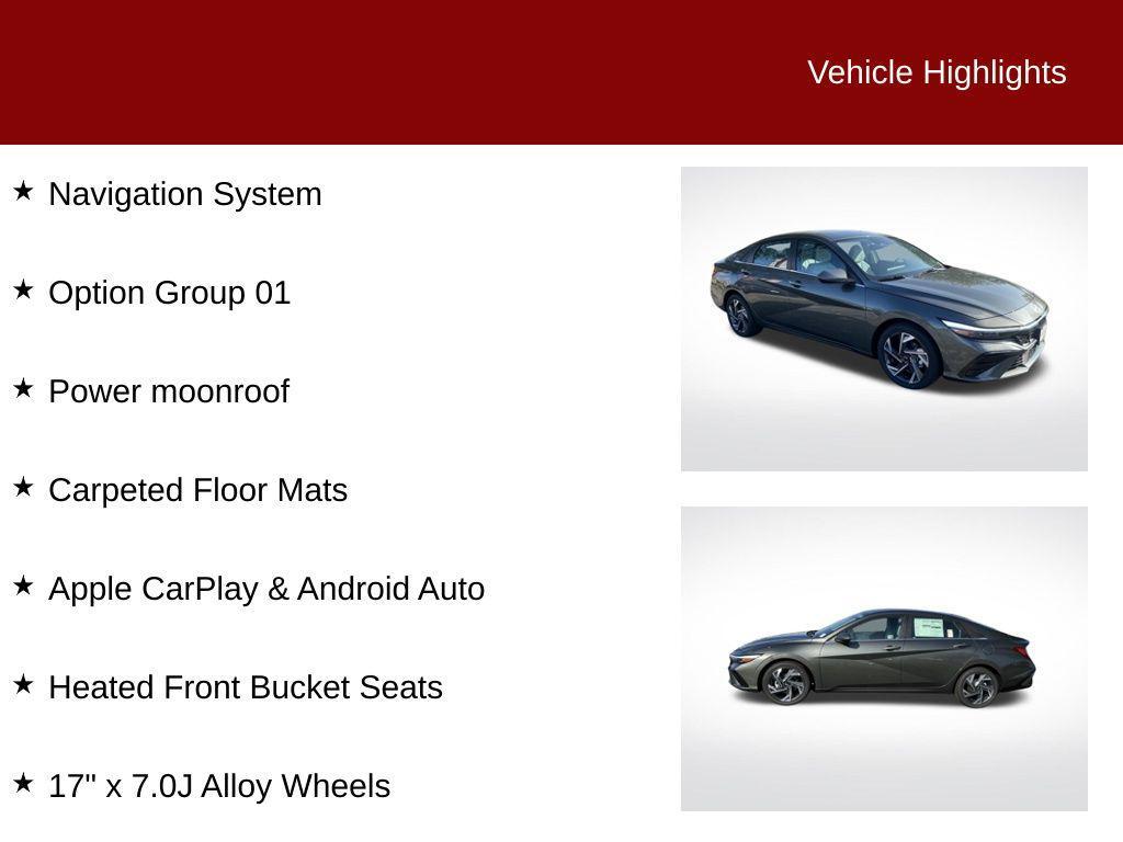 new 2025 Hyundai Elantra car, priced at $23,949