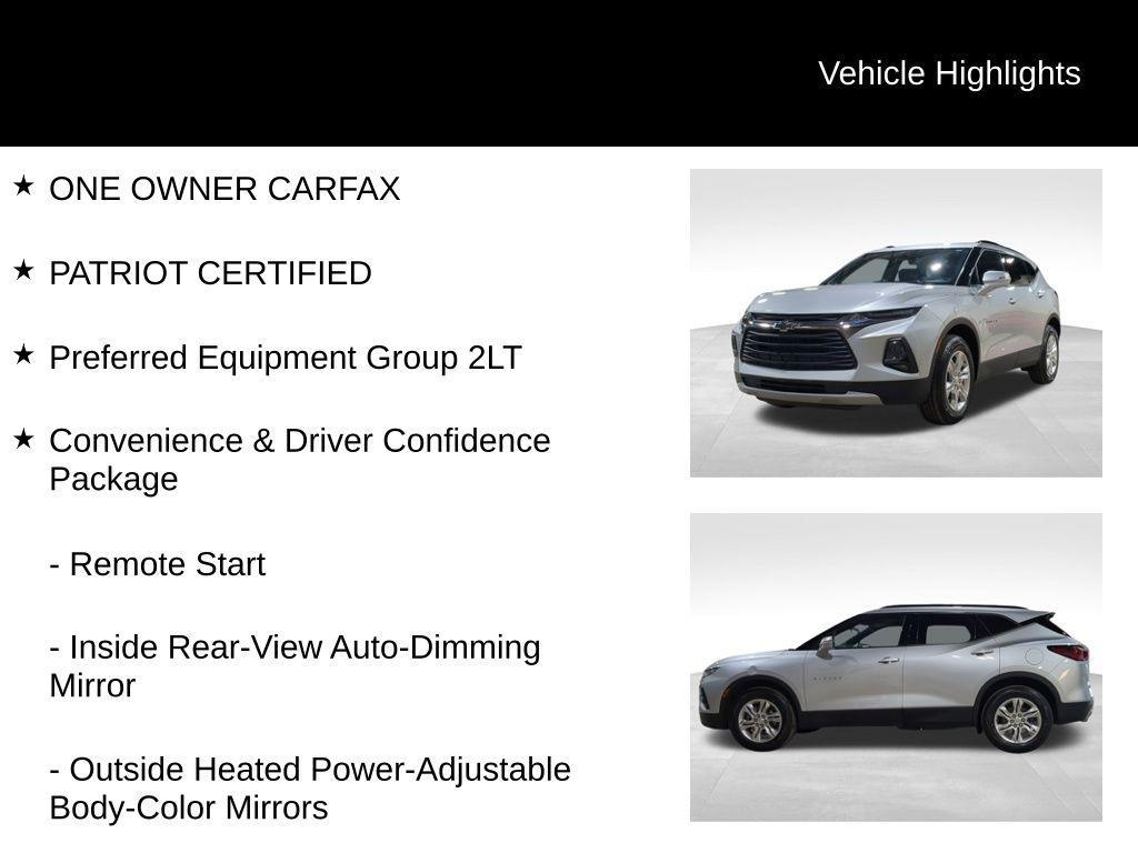 used 2022 Chevrolet Blazer car, priced at $22,397