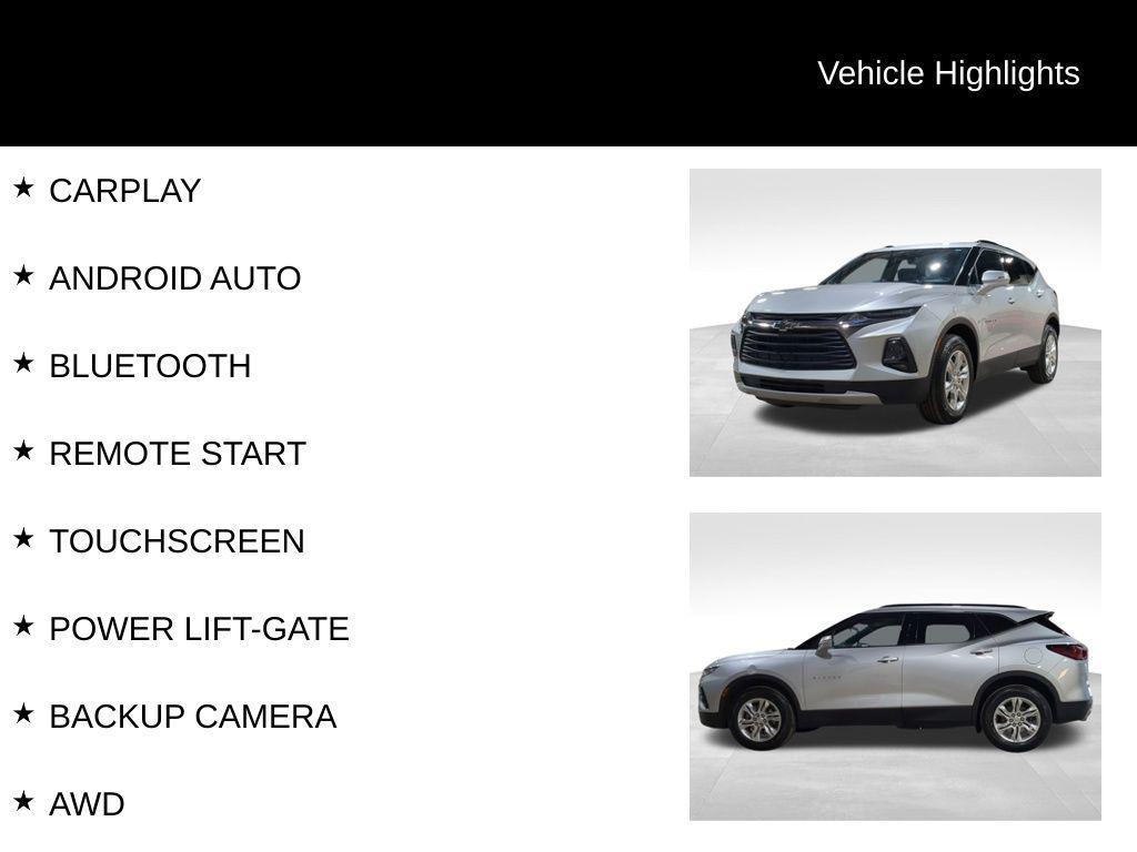 used 2022 Chevrolet Blazer car, priced at $22,397