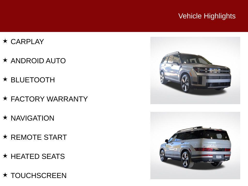 new 2025 Hyundai Santa Fe car, priced at $42,168