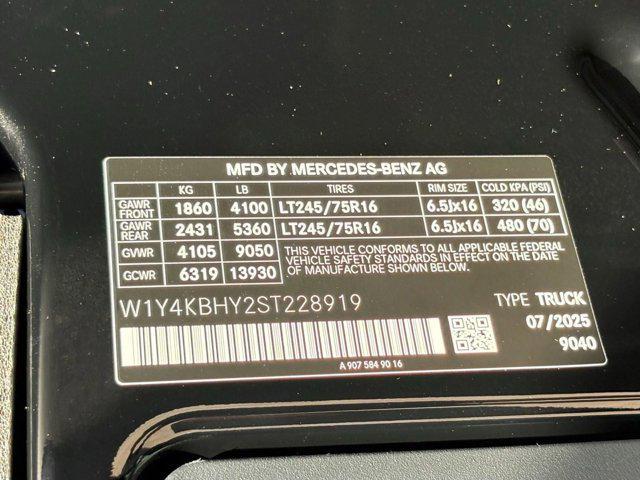 new 2025 Mercedes-Benz Sprinter 2500 car, priced at $61,578