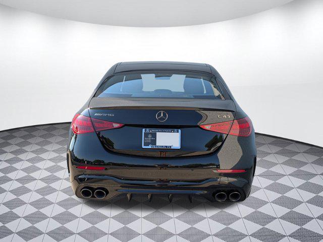 new 2025 Mercedes-Benz AMG C 43 car, priced at $77,445