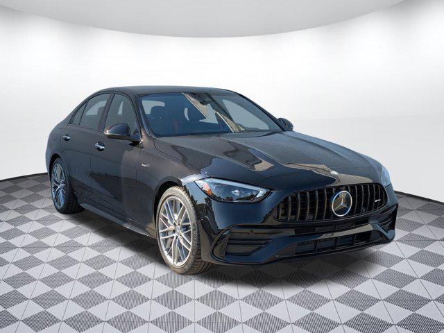 new 2025 Mercedes-Benz AMG C 43 car, priced at $77,445