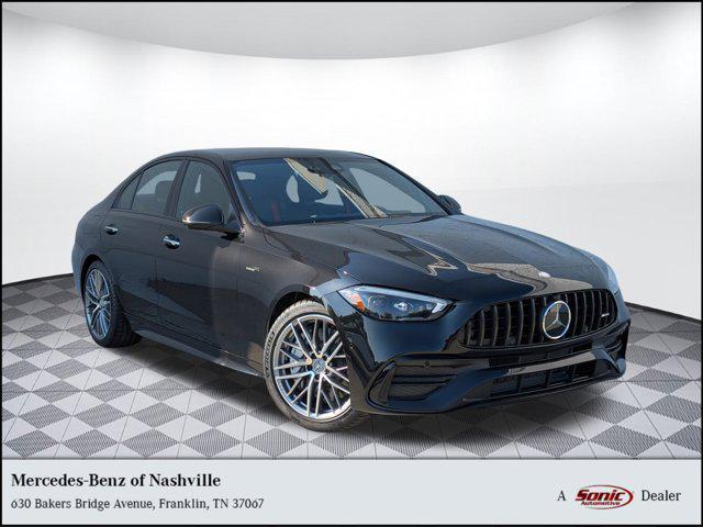 new 2025 Mercedes-Benz AMG C 43 car, priced at $77,445