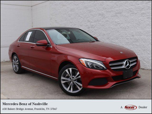 used 2018 Mercedes-Benz C-Class car, priced at $21,199