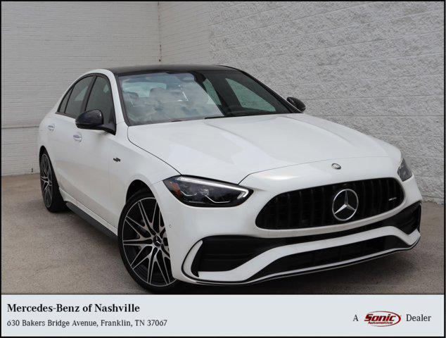 new 2024 Mercedes-Benz AMG C 43 car, priced at $68,975