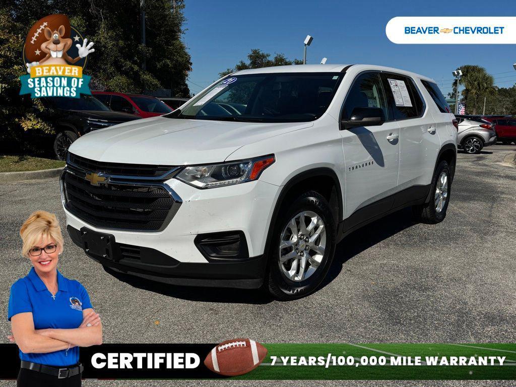 used 2021 Chevrolet Traverse car, priced at $23,620