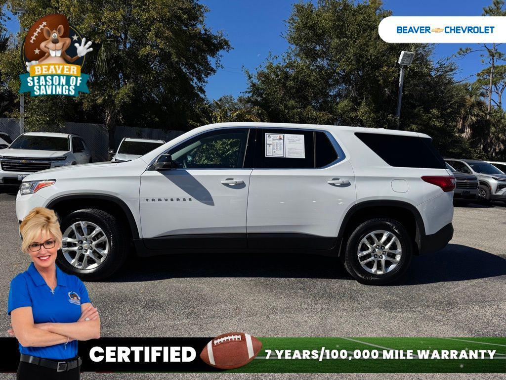 used 2021 Chevrolet Traverse car, priced at $23,620