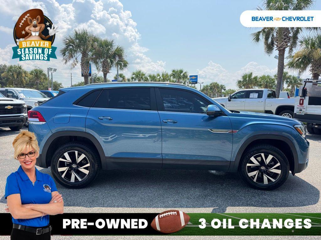 used 2020 Volkswagen Atlas Cross Sport car, priced at $18,777