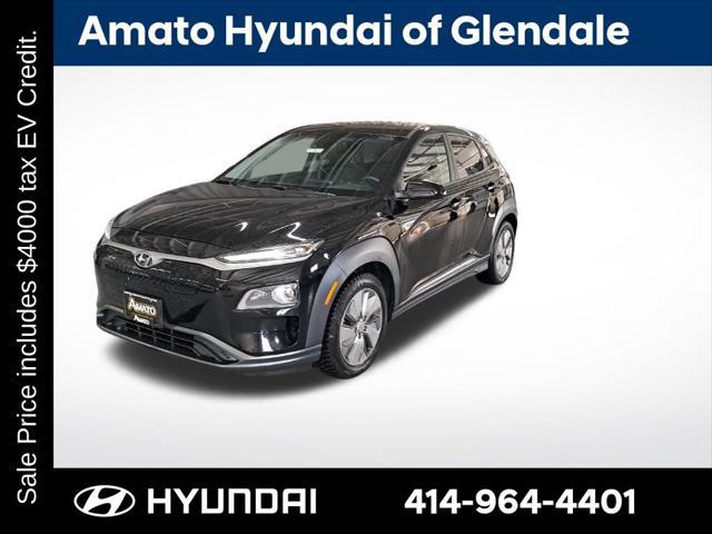 used 2021 Hyundai Kona EV car, priced at $18,495