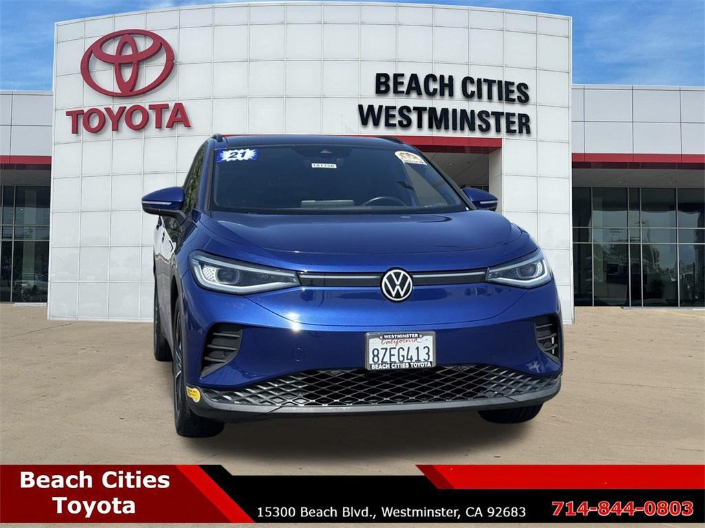 used 2021 Volkswagen ID.4 car, priced at $15,533