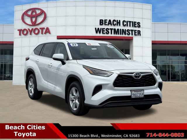 used 2023 Toyota Highlander car, priced at $37,885