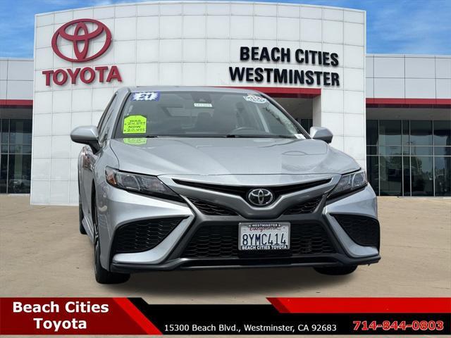 used 2021 Toyota Camry car, priced at $19,999