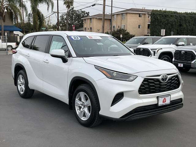 used 2023 Toyota Highlander car, priced at $34,999