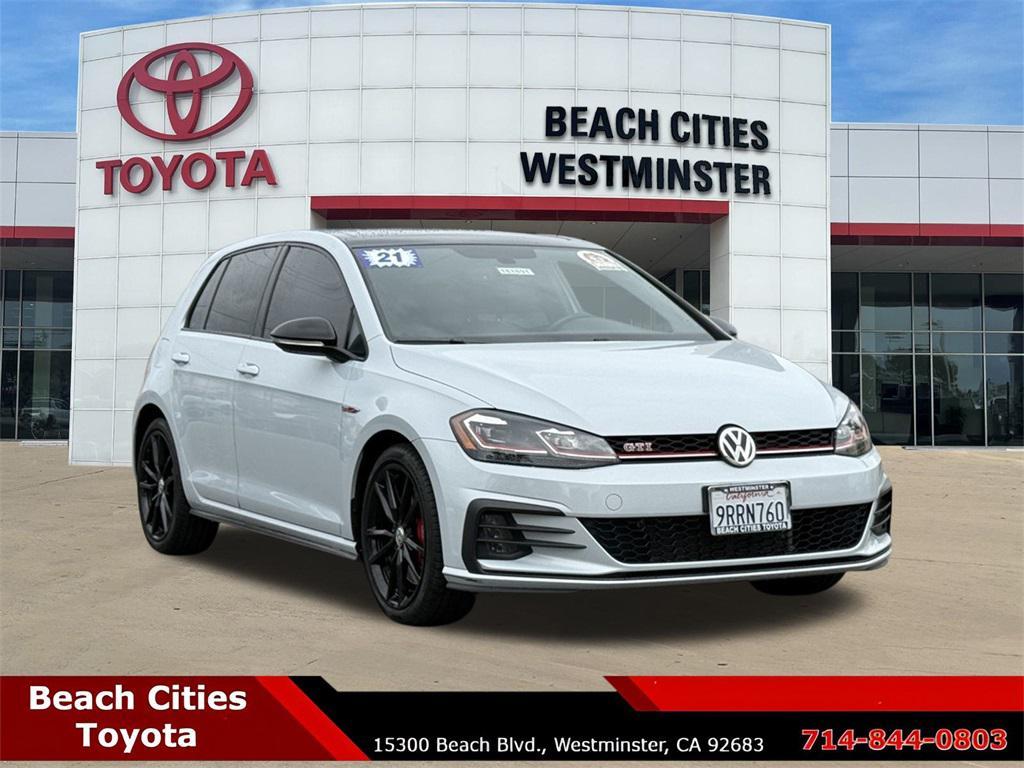 used 2021 Volkswagen Golf GTI car, priced at $23,371