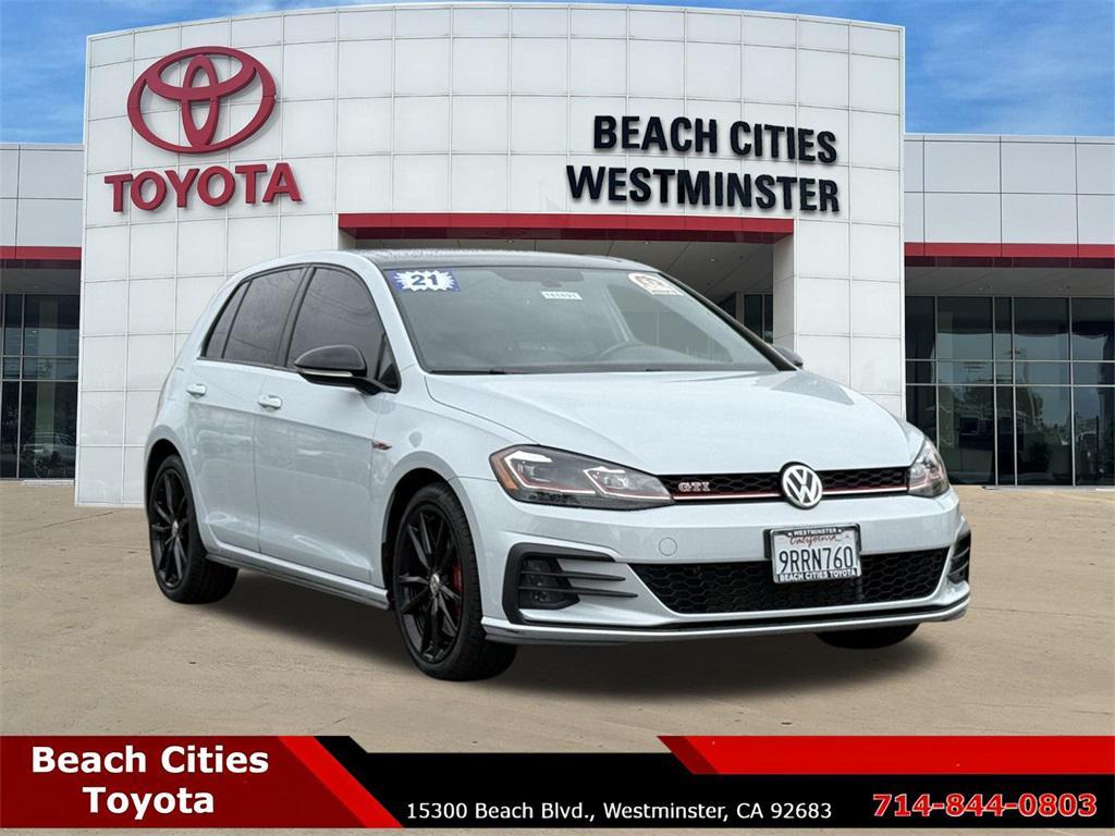 used 2021 Volkswagen Golf GTI car, priced at $23,371