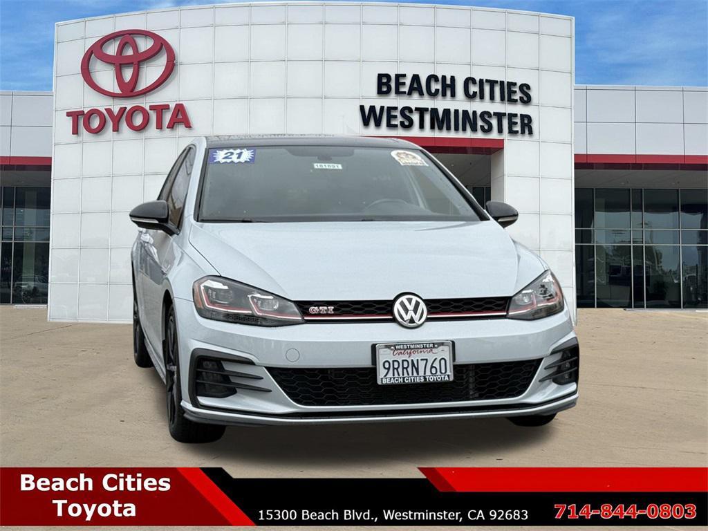 used 2021 Volkswagen Golf GTI car, priced at $23,371