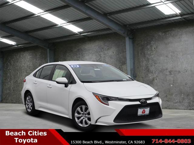 used 2022 Toyota Corolla car, priced at $20,846