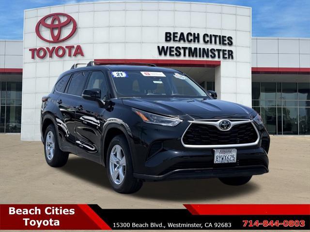 used 2021 Toyota Highlander car, priced at $31,676