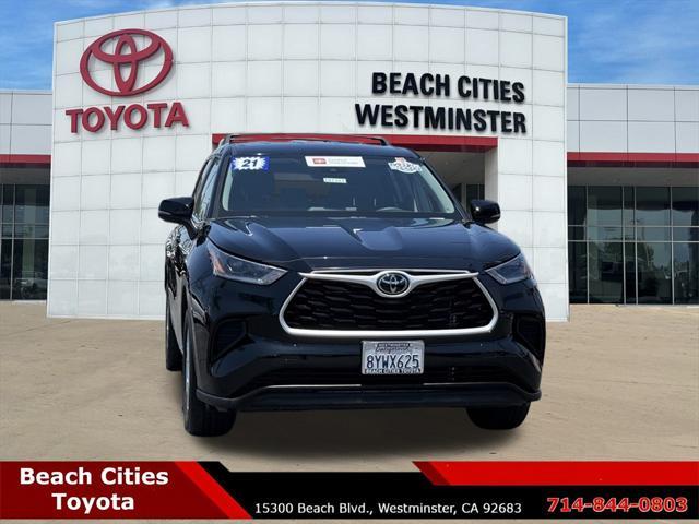 used 2021 Toyota Highlander car, priced at $31,676